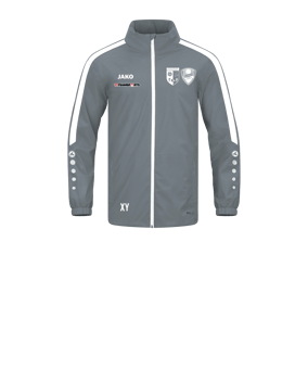 JAKO Power Allwetterjacke Kids Grau Weiss F840