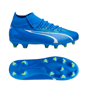 PUMA ULTRA Pro FG/AG Jr Gear Up Kids Blau Weiss F03 - blau