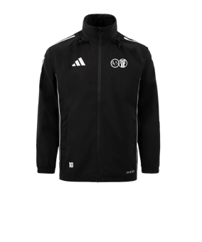 adidas Tiro 24 Regenjacke Schwarz Weiss