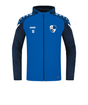 JAKO Performance Kapuzenjacke Blau F403
