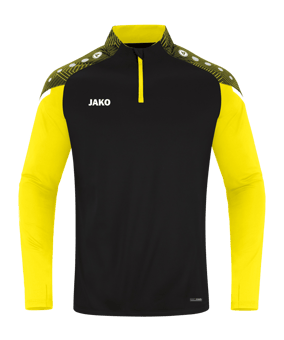 JAKO Performance HalfZip Sweatshirt Kids F808 - schwarz