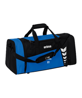 Erima Six Wings Sporttasche Gr. M Royal Schwarz