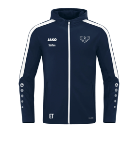 JAKO Power Kapuzenjacke Blau F900