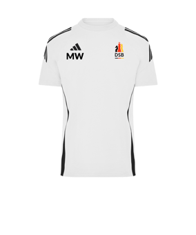 adidas Tiro 24 T-Shirt Weiss Schwarz
