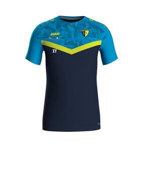 JAKO Iconic T-Shirt Blau Gelb F914