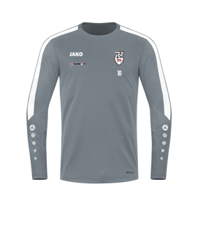 JAKO Power Sweatshirt Grau Weiss F840