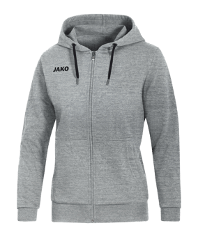 JAKO Base Kapuzenjacke Damen Grau F41 - grau