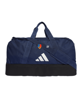 adidas Tiro League Duffel Bag Gr. M Blau Weiss