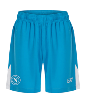 EA7 SSC Neapel Short Home 2024/2025 Kids Blau - blau