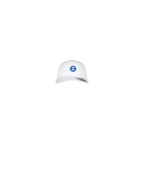 Merch 5 Panel Retro Trucker Cap Weiss | #logo4c