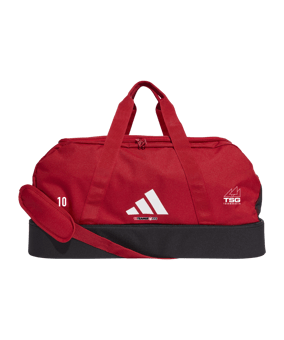 adidas Tiro League Duffel Bag Gr. M Rot Weiss