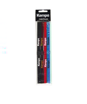 Kempa Haarband 4er Pack diverse Farben F01 - schwarz