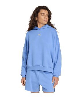 adidas 3 Stripes Studio Hoody Damen Blau - blau