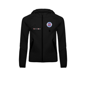 adidas Tiro Travel Hoody Kids Schwarz