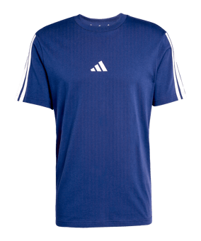 adidas Essentials 3 Stripes T-Shirt Blau - blau