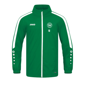JAKO Power Allwetterjacke Grün Weiss F200