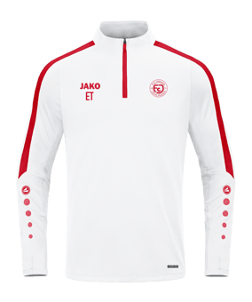JAKO Power Sweatshirt Weiss Rot F004