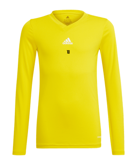 adidas Team Base Top langarm Kids Gelb