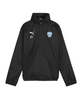 PUMA teamGOAL Allwetterjacke Kids Schwarz Weiss F03