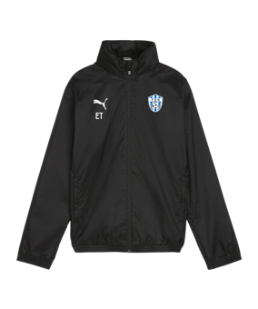PUMA teamGOAL Allwetterjacke Kids Schwarz Weiss F03