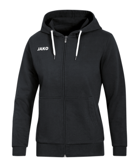 JAKO Base Kapuzenjacke Damen Schwarz F08 - schwarz