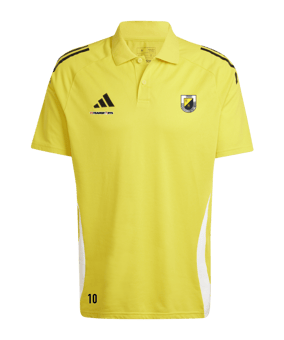 adidas Tiro 24 Competition Poloshirt Gelb Weiss