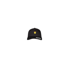 Merch 5 Panel Retro Trucker Cap Schwarz