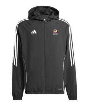 adidas Tiro 24 Windbreaker Kids Schwarz Weiss