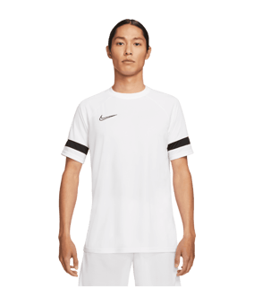 Nike Academy 21 T-Shirt Weiss Schwarz F100 - weiss