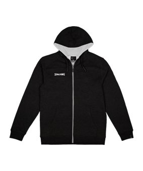Spalding Flow Kapuzenjacke Kids Schwarz - schwarz