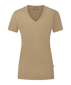 JAKO Organic T-Shirt Damen Beige F380 - beige