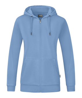 JAKO Organic Kapuzenjacke Damen Blau F460