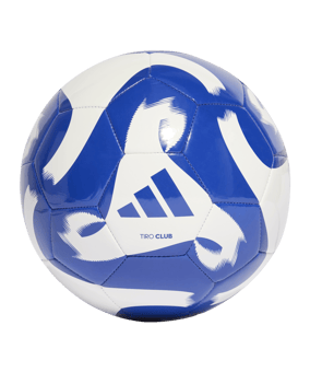adidas Tiro Club Trainingsball Weiss Blau - weiss