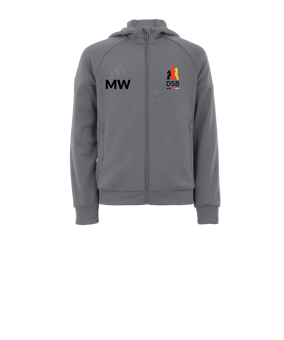 adidas Tiro 25 Travel Kapuzenjacke Kids Grau