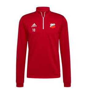 adidas Entrada 22 HalfZip Sweatshirt Rot