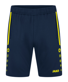 JAKO Allround Trainingsshort Blau Gelb F904 - blau