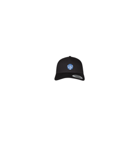 Merch 5 Panel Retro Trucker Cap Schwarz | #logo4c