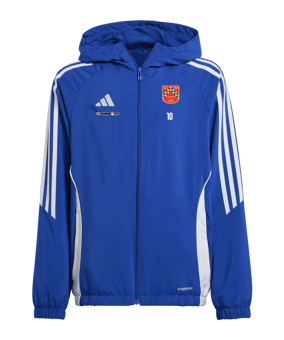 adidas Tiro 24 Windbreaker Kids Blau Weiss
