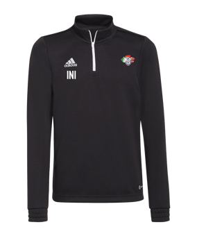 adidas Entrada 22 HalfZip Sweatshirt Kids Schwarz