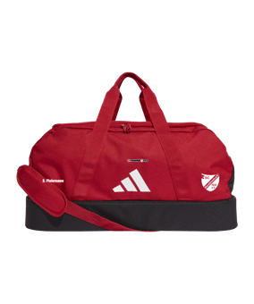 adidas Tiro League Duffel Bag Gr. M Rot Weiss