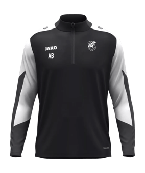 JAKO Dynamic Zip Top Sweatshirt Schwarz F826