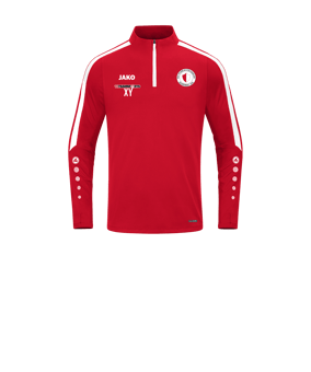 JAKO Power Sweatshirt Kids Rot Weiss F100