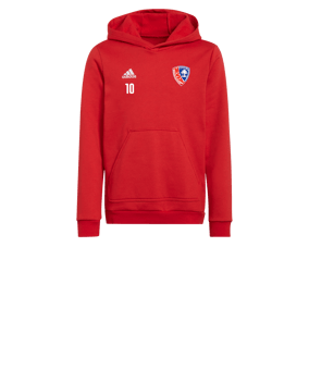 adidas Entrada 22 Hoody Kids Rot