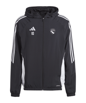 adidas Tiro 24 Windbreaker Schwarz Weiss