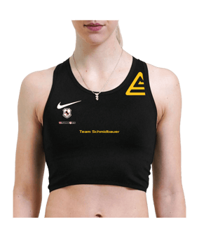 Nike Team Stock Sport-BH Damen Schwarz F010