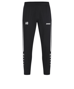 JAKO Power Freizeithose Schwarz Weiss F802