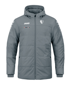 JAKO Team Coach Kapuzenjacke Kids Grau F840