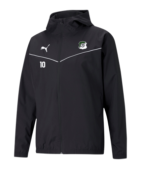 PUMA teamRISE Allwetterjacke Schwarz Weiss F03