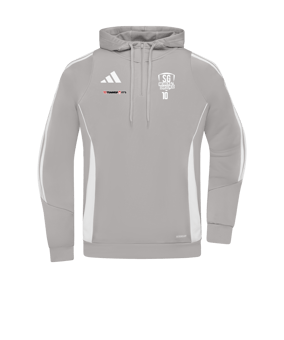 adidas Tiro 24 Training Hoody Grau Weiss