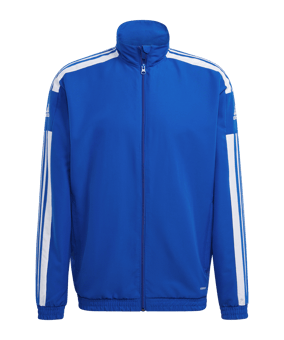 adidas Squadra 21 Präsentationsjacke Blau Weiss - blau